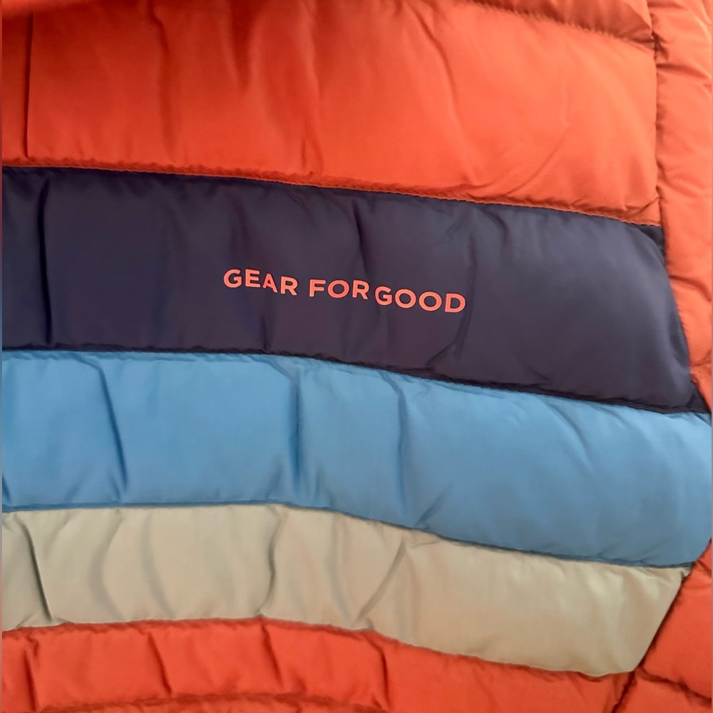 Cotopaxi Multicolor Puffer Jacket - Red, Blue, Gr… - image 4